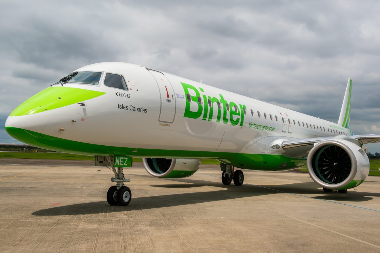 Binter has placed an order for six E195-E2 jets