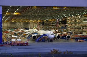 Final assembly line of Boeing 787 Dreamliner © AirTeamImages