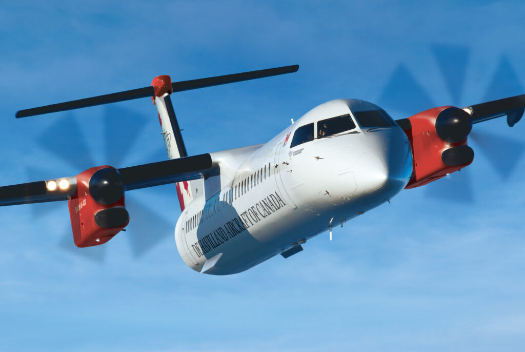 Included in the 11-aircraft deal are four Dash 8-400 aircraft © De Havilland