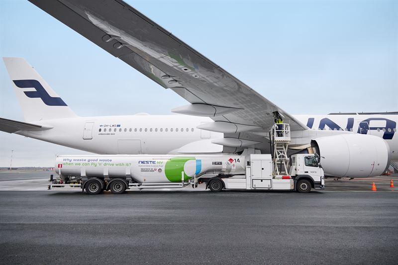Finnair increases use of sustainable aviation fuel