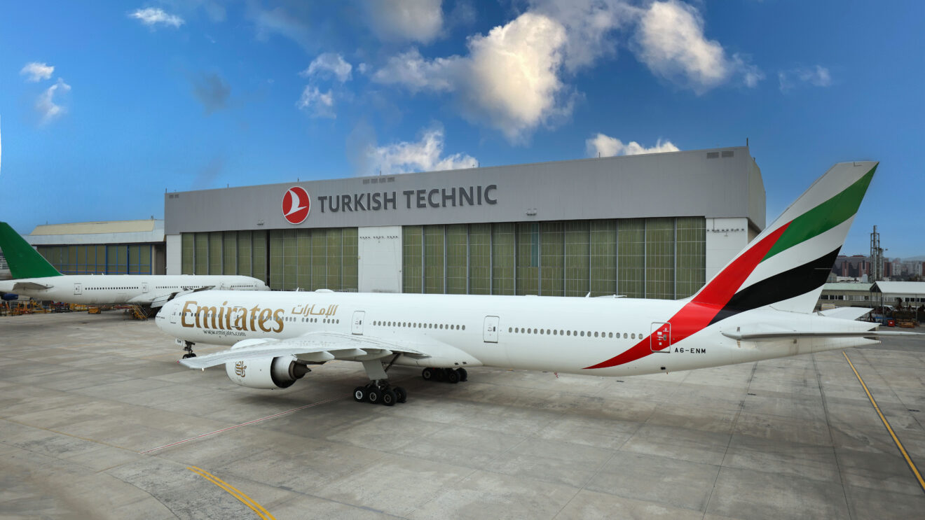 Turkish Technic will perform base maintenance services on five Boeing 777s of Emirates' fleet