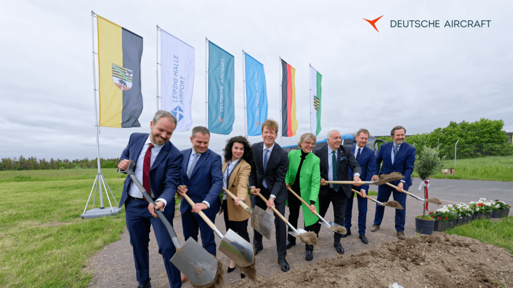 Ground-breaking ceremony of the new assembly line for the new D328eco aircraft