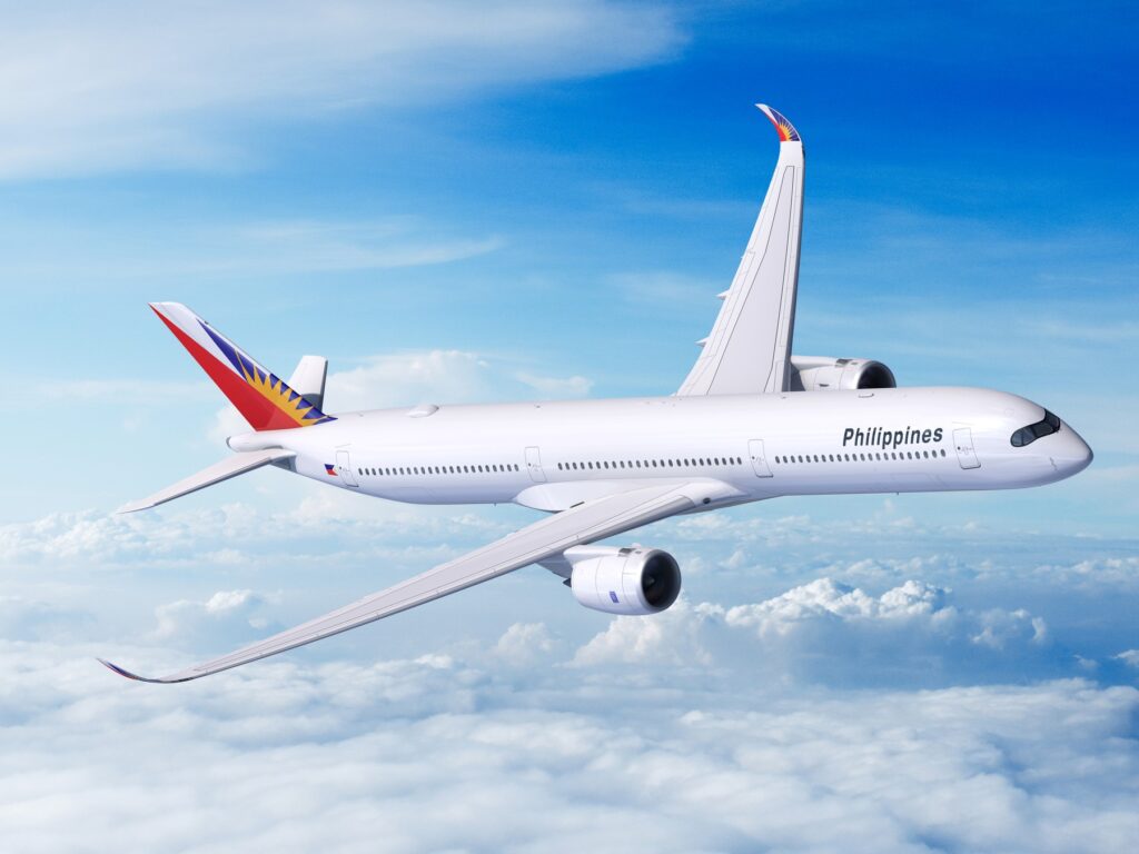 Image of A350-1000 aircraft in PAL livery