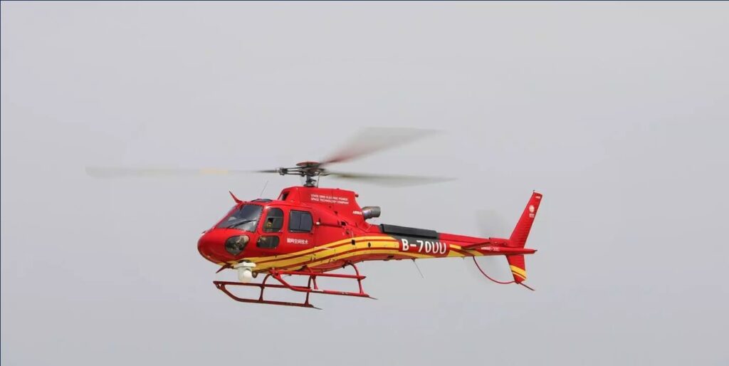 First SAF flight in China with an Airbus H125 helicopter