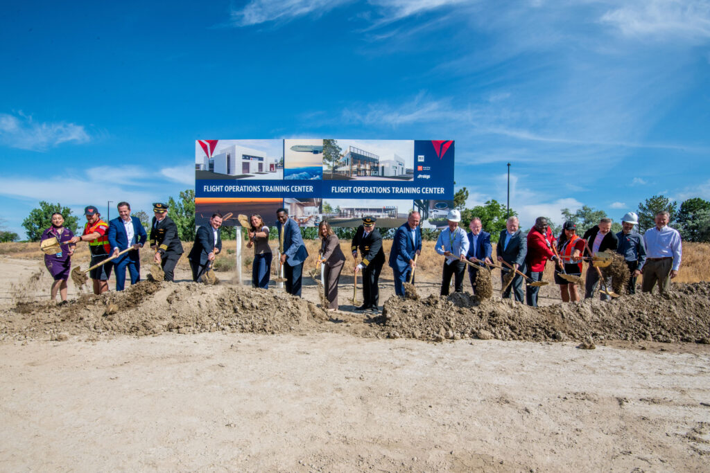 Ground-breaking of Delta's new pilot training facility in Salt Lake City