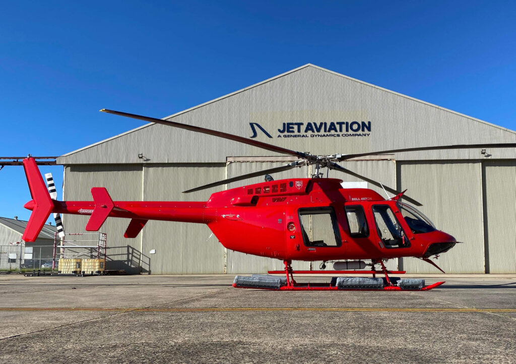 One of the five Bell 497GKi helicopters Jet Aviation delivered to Nautilus Aviation