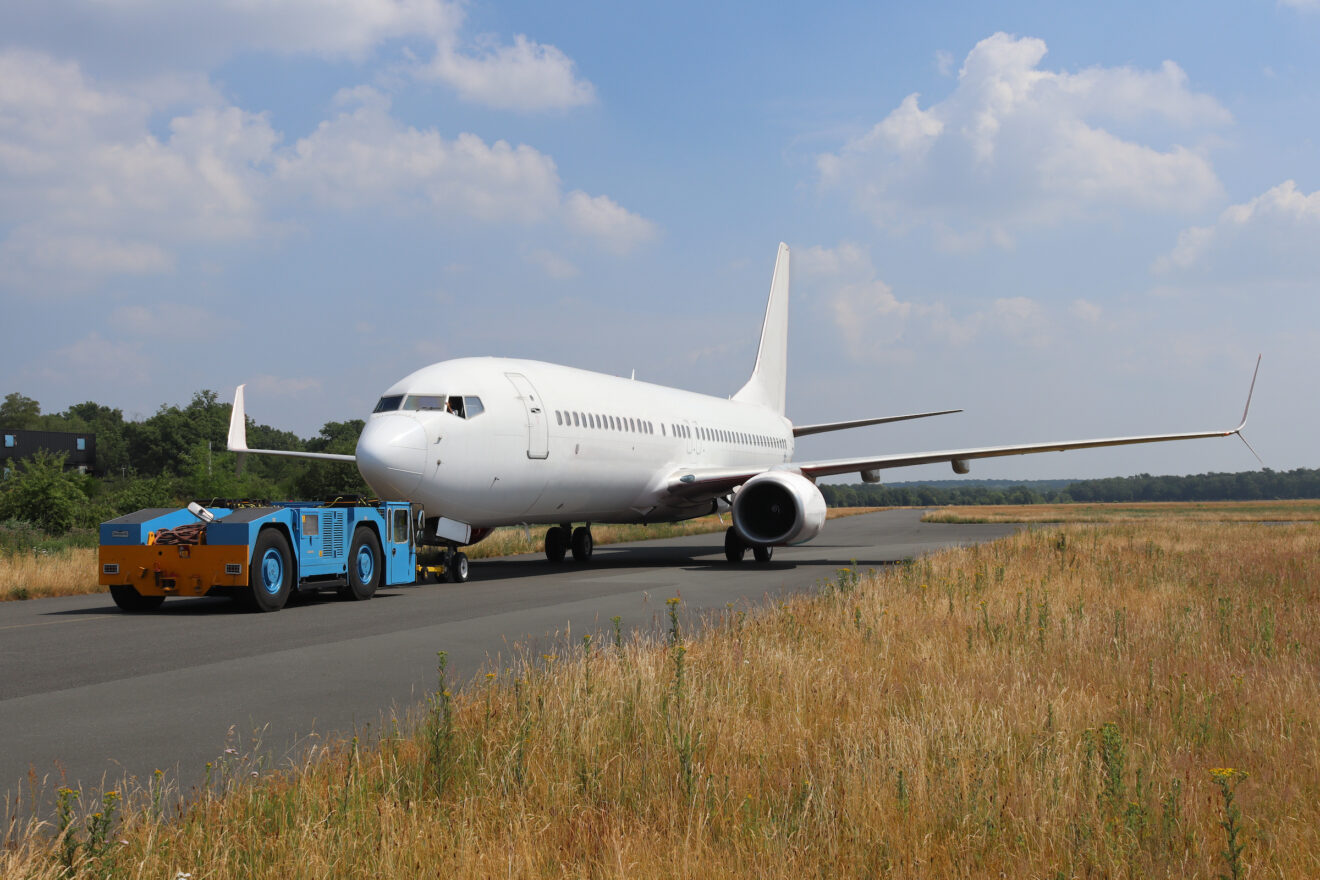 The Boeing 737-800 aircraft had its final touchdown at Twente Airport in Enschede, the Netherlands