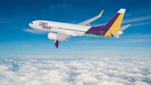 B737 MAX in Cabo Verde Airlines livery
