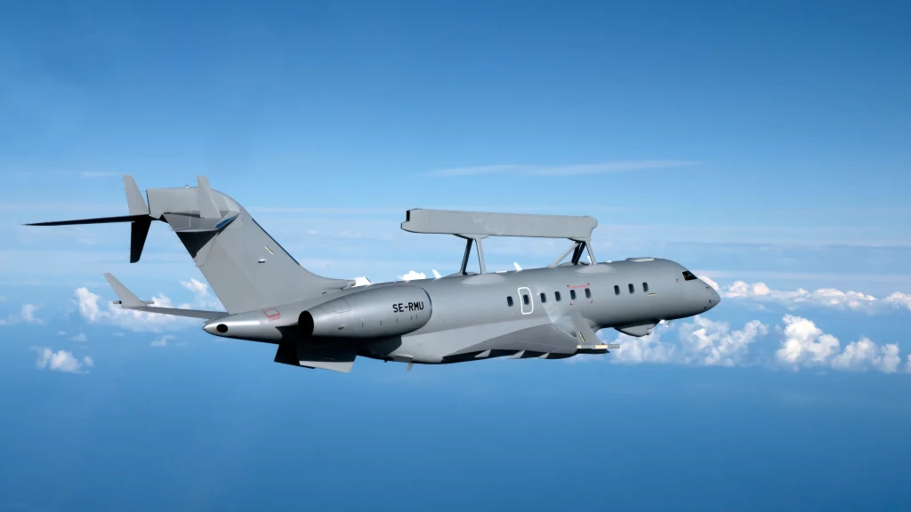 Saab will transform the Global 6000 jet into its cutting-edge Airborne Early Warning and Control solution known as GlobalEye