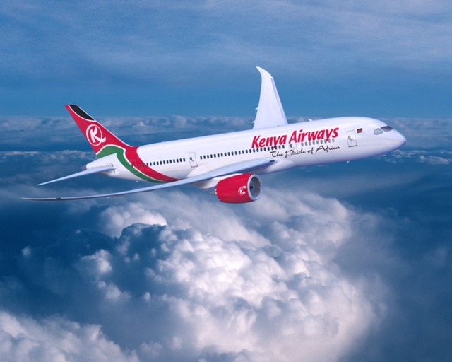 Boeing 787 in Kenia Airways‘ livery