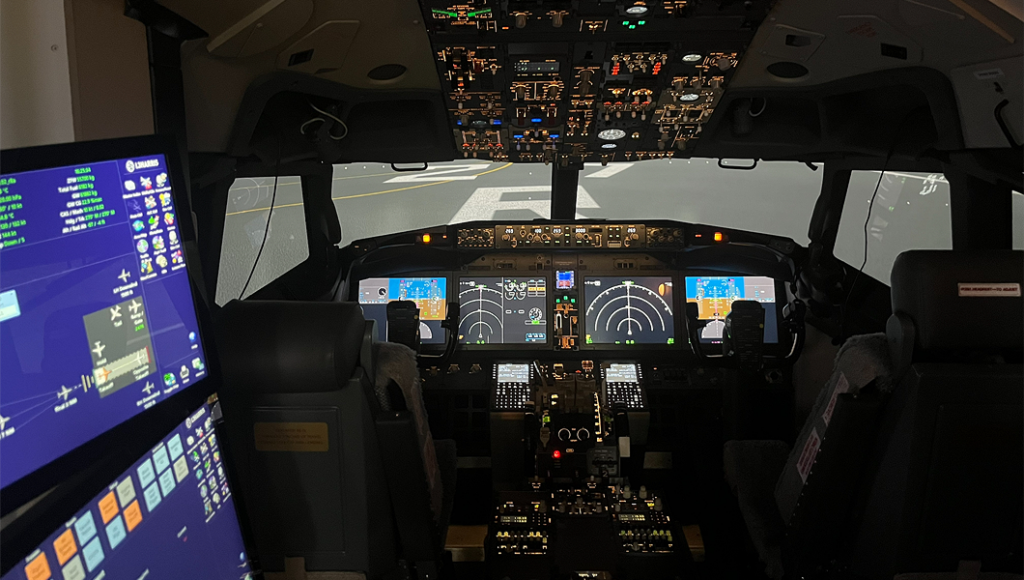 The second B737 MAX simulator is ready for training at © BAA Training Spain