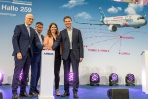 Official opening of the new A321XLR equipment installation hangar