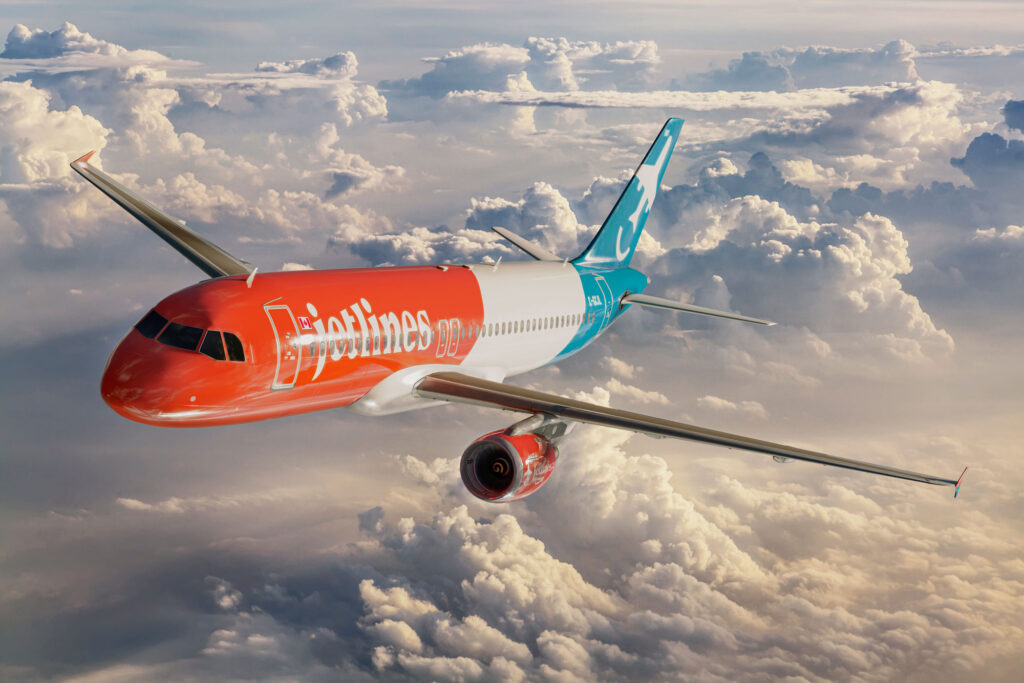 Canada Jetlines has taken delivery of its third Airbus A320 aircraft