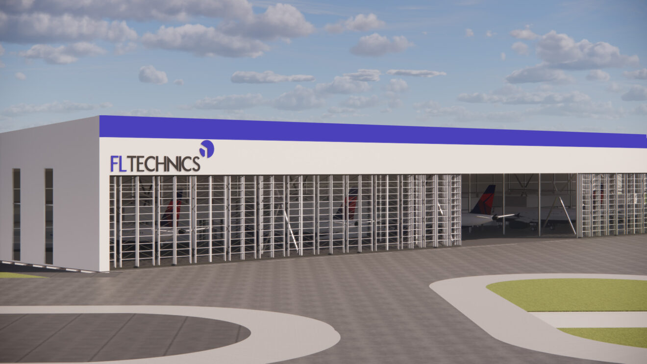 Rendering of FL Technics' new hangar facility at Punta Cana International Airport