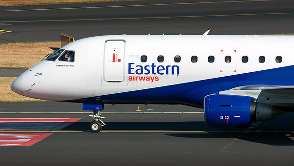 British airline Eastern Airways has taken delivery of one E170 jet