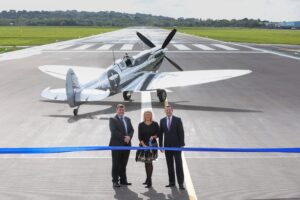 Official opening of Southampton Airport's runway extension