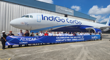 AerCap has delivered the first A321P2F converted aircraft to IndiGo