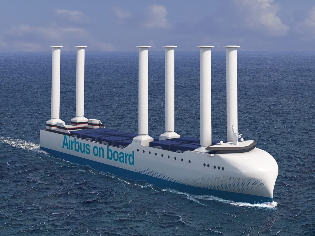 Rendering of the new vessel, chartered by Airbus and operated by Louis Dreyfus Armateurs