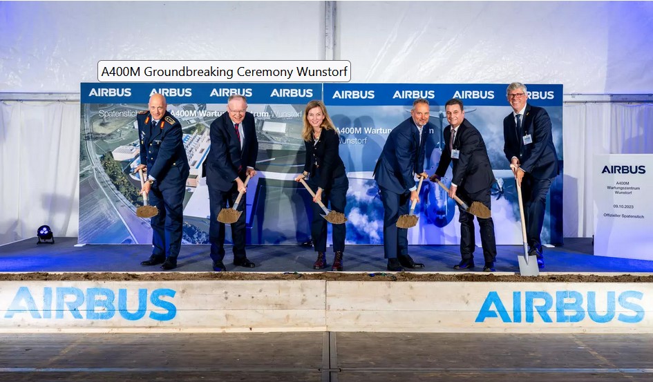 Ground-breaking for Airbus’ new A400M maintenance centre in Wunstorf, German