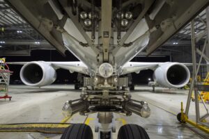 Airbus A350 for C-check at © Lufthansa Technik Malta