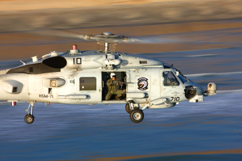 Norway will acquire six MH-60R SEAHAWK helicopters Photo: U.S. Navy MH-60R with door gunner