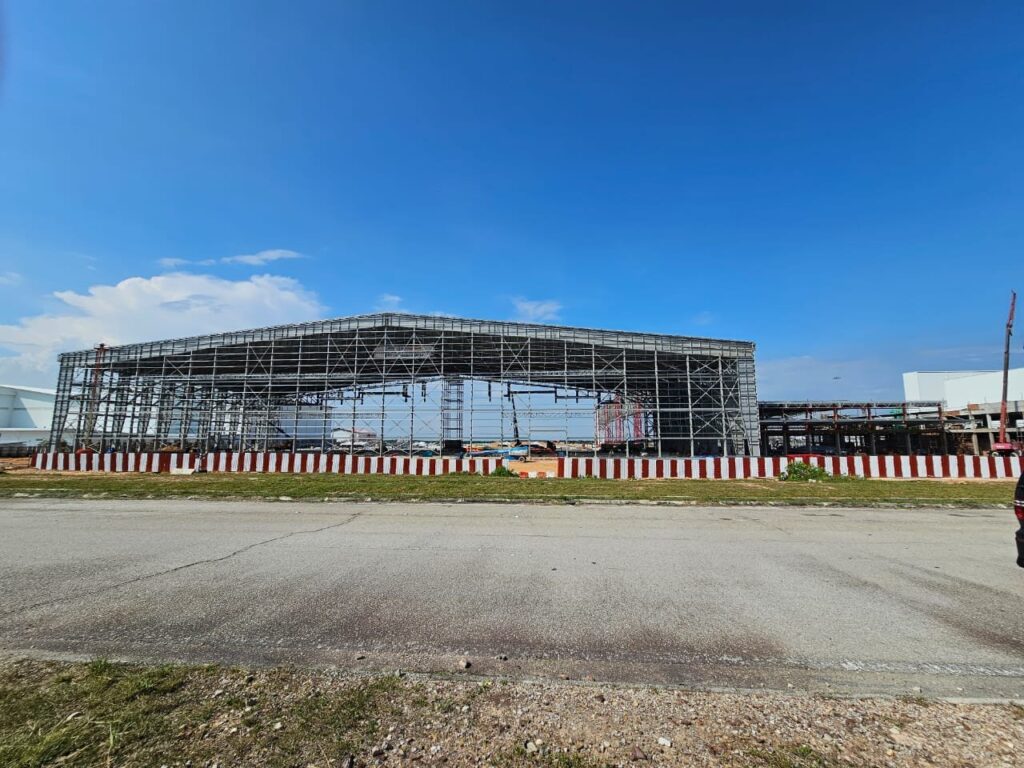 ADE’s new 14-line state-of-the-art hangar in KLIA Aeropolis that is set to complete construction by 1H 2024 © ADE