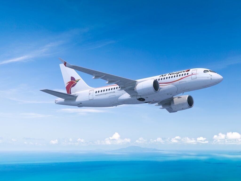 Air Niugini has placed an order for six latest-generation single aisle A220-100s