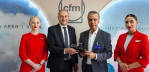Official announcement of the engine deal at the Dubai Airshow 2023 © Safran