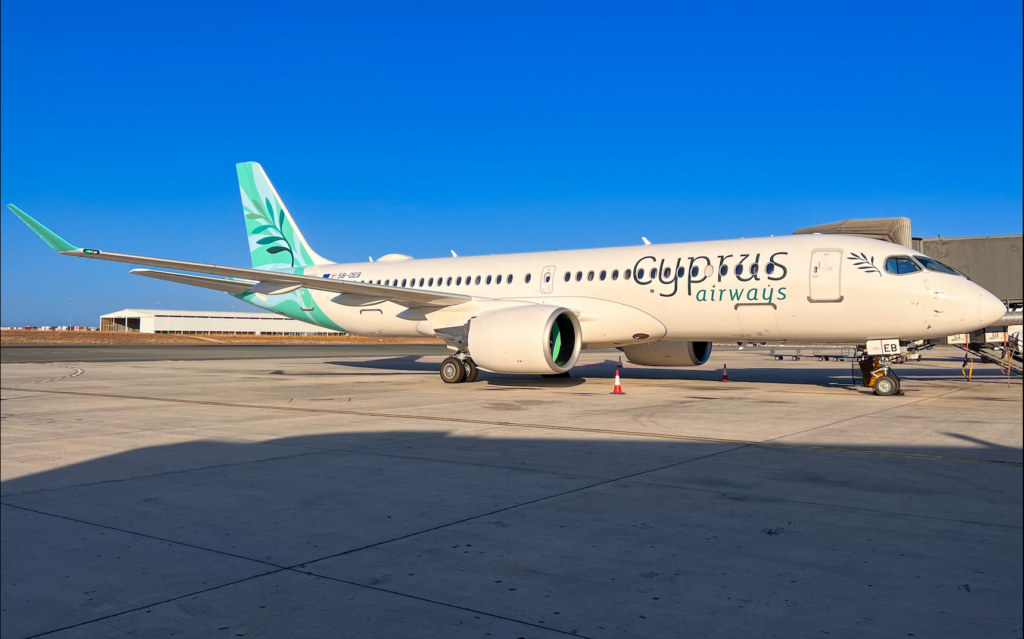 Cyprus Airways will deploy AirFi’s wireless streaming solutions onboard its two A320s and two A220 aircraft © Cyprus Airways