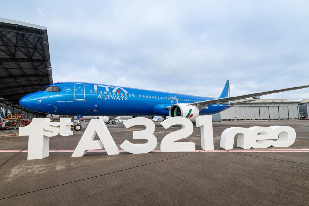 ITA Airways has taken delivery of its first A321neo aircraft © Airbus