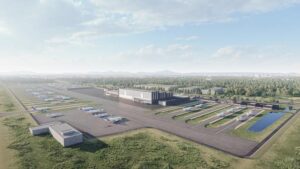 3-D image of the Aircraft Lifecycle Services centre in Chengdu, China © Satair