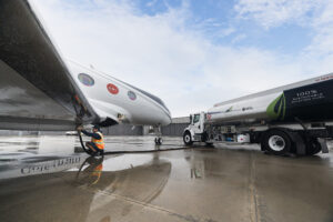 The Gulfstream G600 completed the first transatlantic flight with 100% SAF