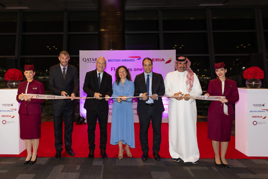 Official welcome ceremony for Iberia at Hamad International Airport