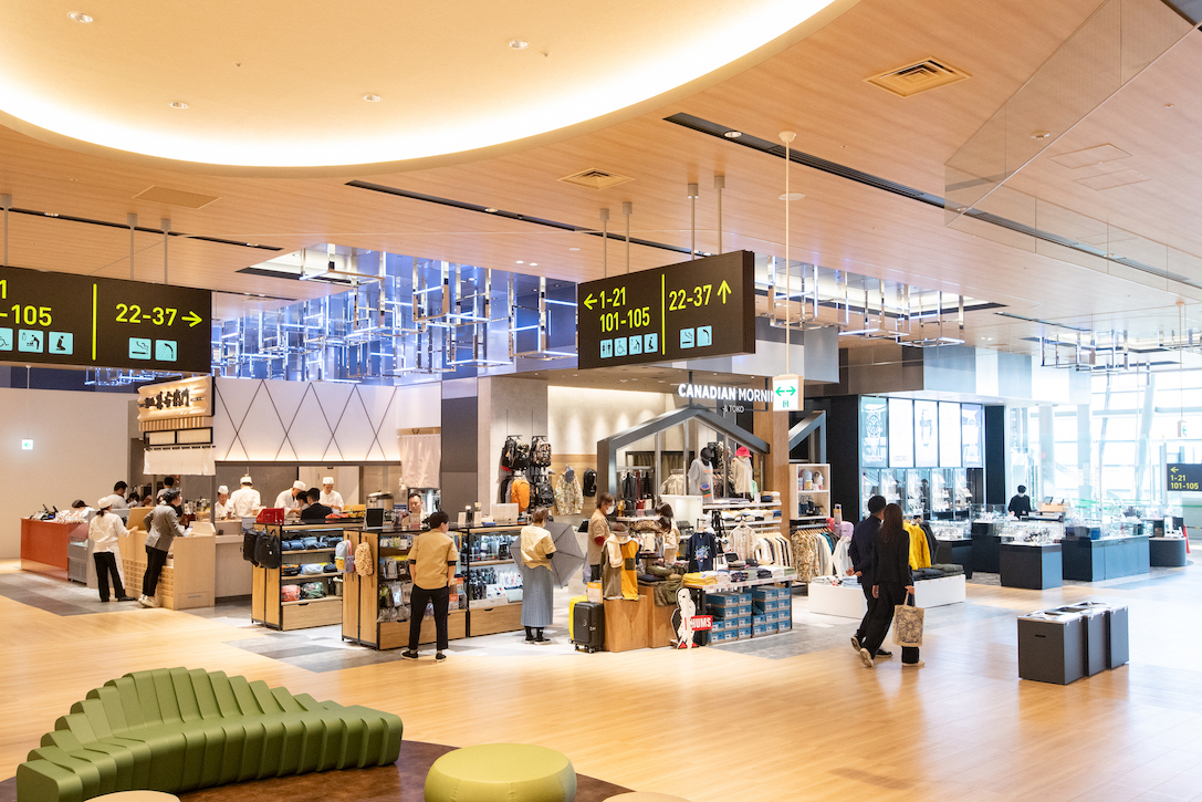 The newly renovated international terminal of Kansai International Airport (KIX)