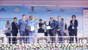 Signing of the agreements in Hyderabad, India, between Airbus, Tata and MASPL