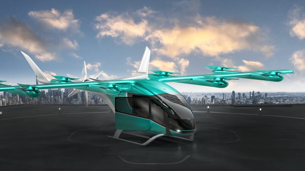 Thales, Honeywell, Ricaro Aircraft Seating and FACC have been named suppliers for Eve's eVTOL aircraft © Eve