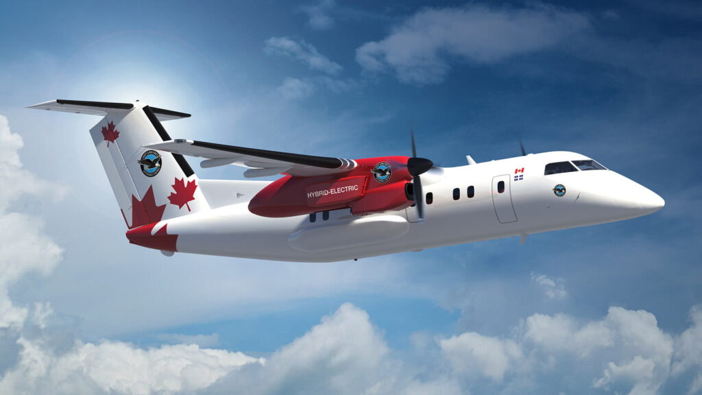 The hybrid-electric flight demonstrator developed by Pratt & Whitney Canada