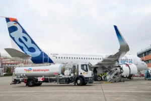 TotalEnergies has been supplying SAF for Airbus' aircraft deliveries in Toulouse since 2016 © Airbus