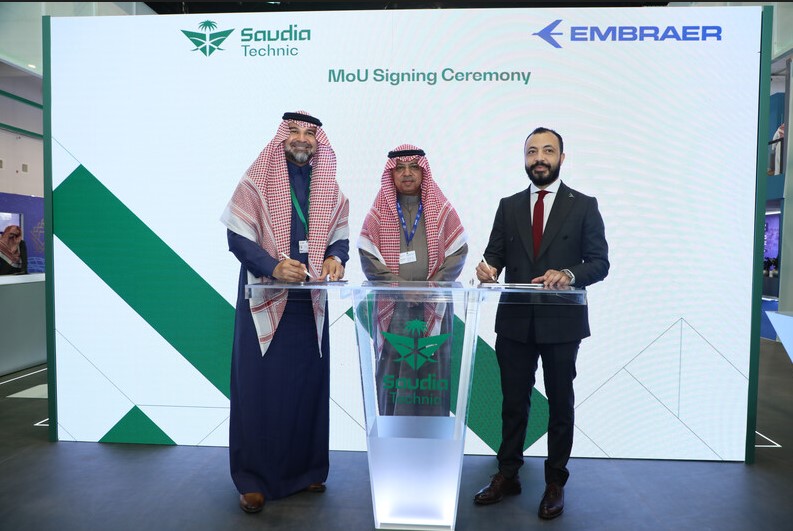 MoU signing between Embraer Services & Support and Saudia Technic © Embraer