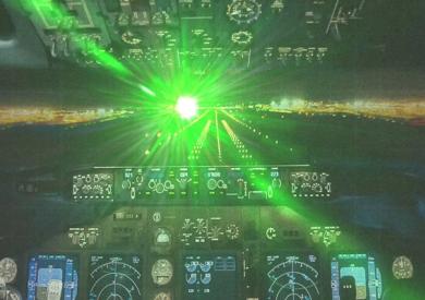 The FAA reported an alarming surge in laser strikes on aircraft © FAA