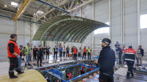The upper frame shell (UFS) has been cut-out successfully © Turkish Technic