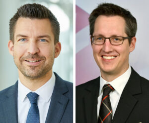 Oliver Buchhofer (l) and Dennis Weber (r) will join SWISS as COO and CFO respectively on May 1, 2024 © SWISS