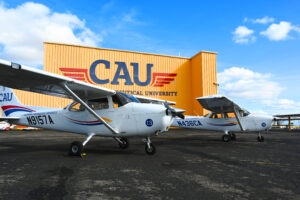 California Aeronautical University has ordered 15 Cessna Skyhawk aircraft with deliveries beginning in 2027 © Textron Aviation