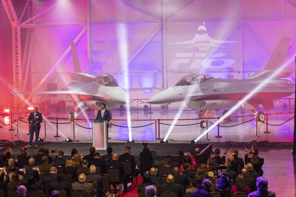 Official delivery ceremony of two F-16 Block 70 jets to the Republic of Slovakia © Lockheed Martin