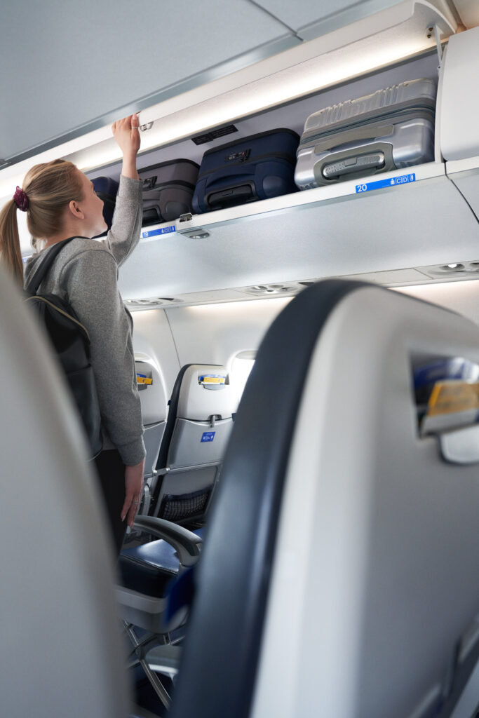New bins will be available on 50 aircraft by the end of this year and can accommodate up to 29 more bags per flight, helping make room for everyone's carry-on © United Airlines