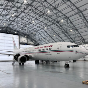 The former Royal Air Maroc operated B737-800 will undergo dismantling for spare parts © Werner Aero