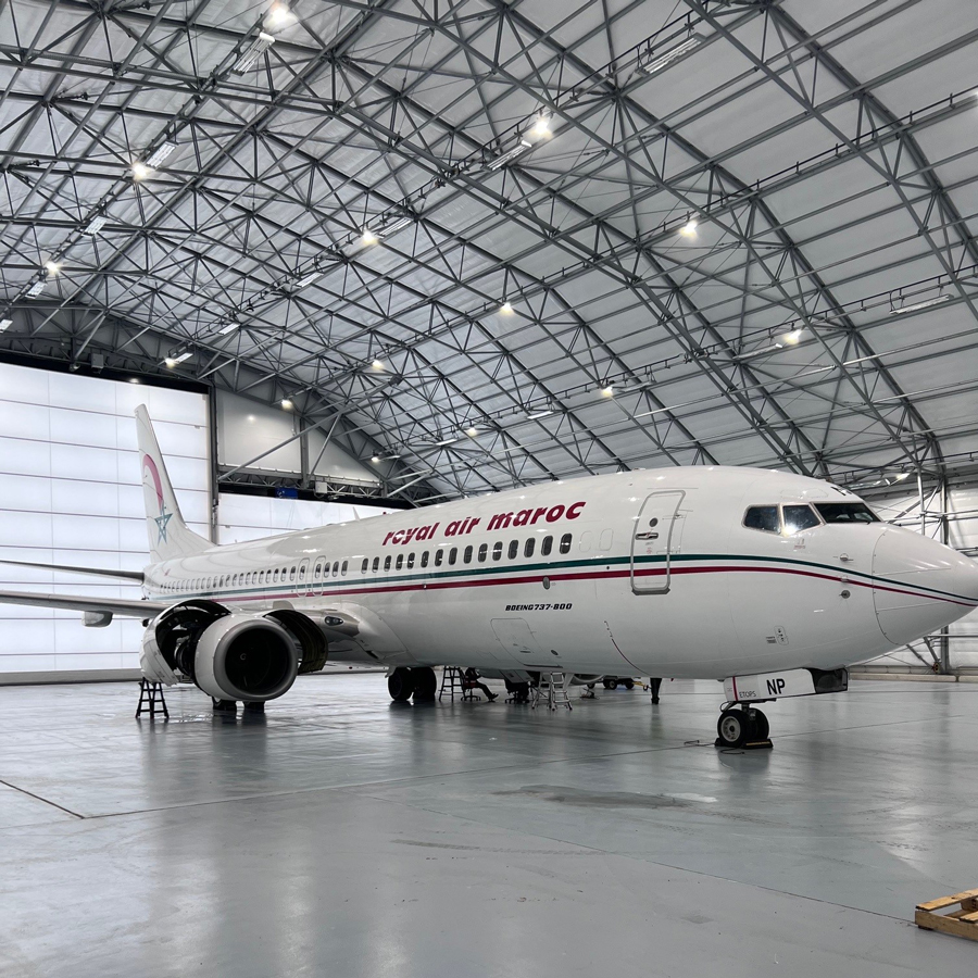 The former Royal Air Maroc operated B737-800 will undergo dismantling for spare parts © Werner Aero