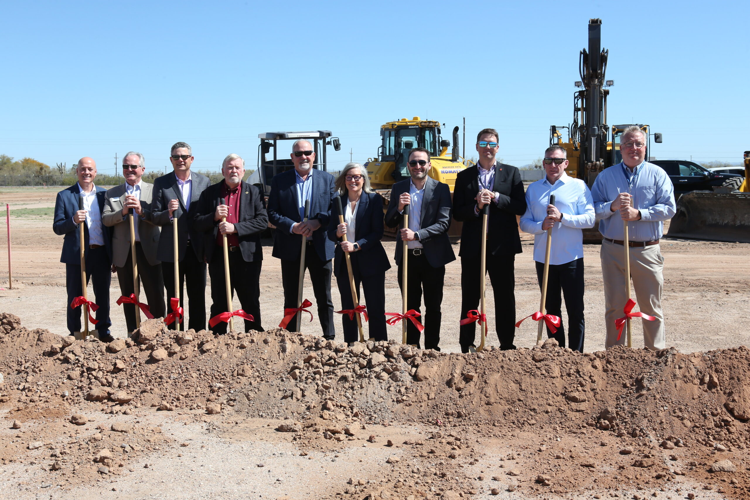 The official ground-breaking ceremony at Pinal Air Park in Marana, Arizona © Ascent Aviation Services
