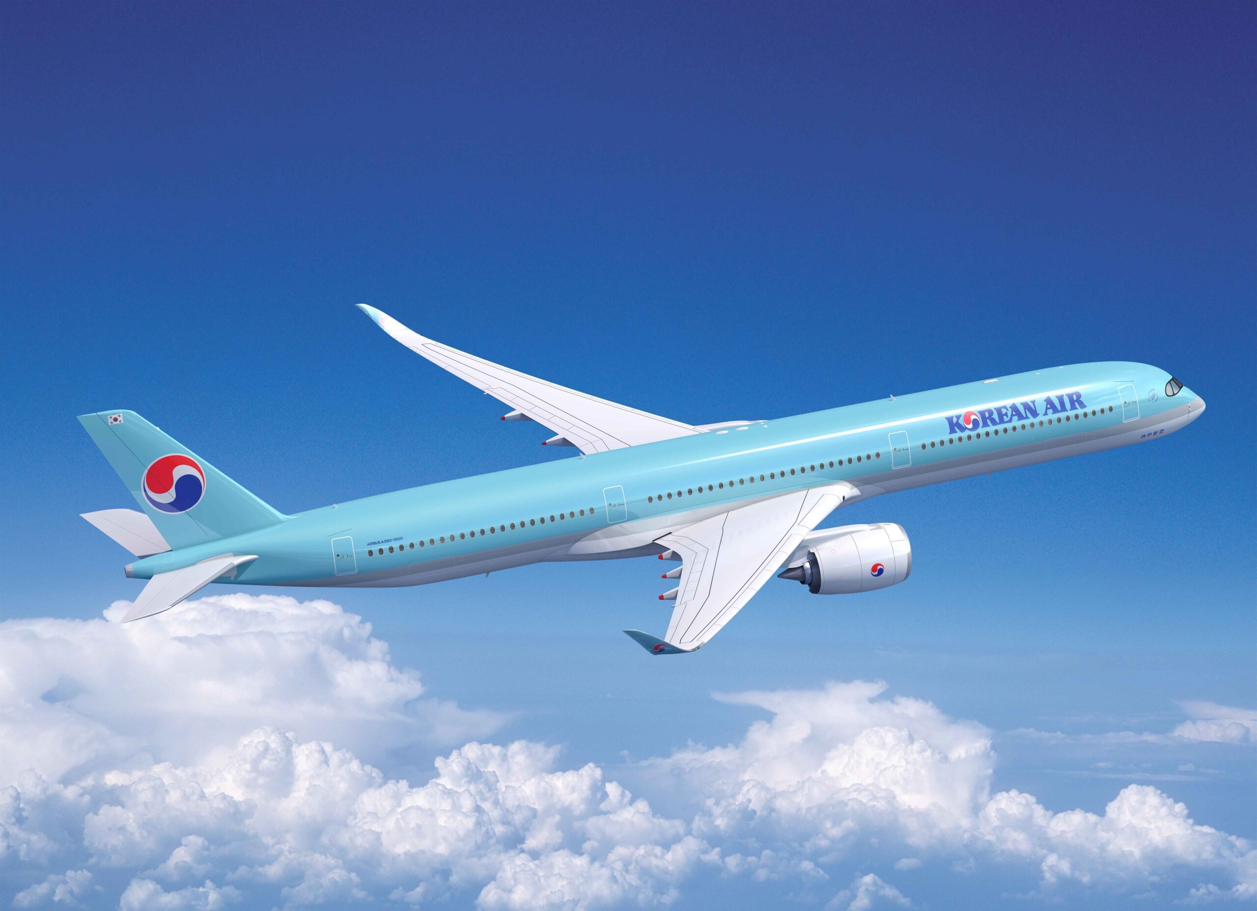 Rendering of Korean Air Airbus A350 © Airbus
