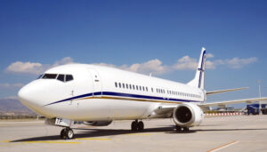 The GainJet B757 sporting the AGlaze paint sealant protection